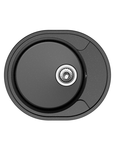 картинка Кухонная мойка Reflection Allonge RF0658BL, черный от магазина Сантехстрой