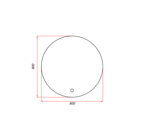 картинка ЗЕРКАЛО ЗОВ 80 от магазина Сантехстрой