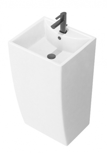 картинка Раковина напольная Azario COMELLA 42х48х83 Белый (AZ-314) от магазина Сантехстрой