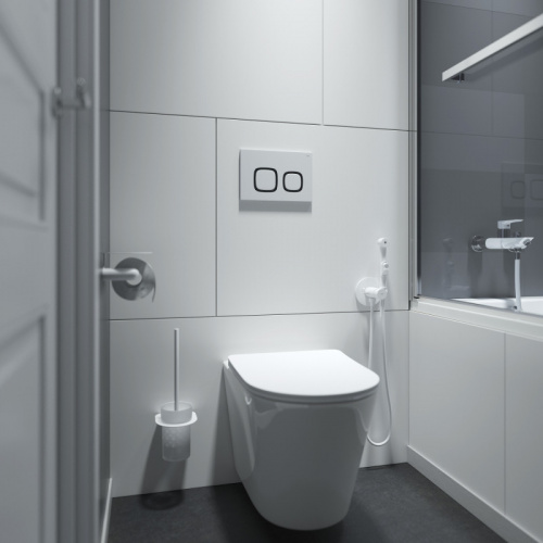 картинка Клавиша смыва IDDIS белая Unifix 004 (UNI04WBi77) от магазина Сантехстрой