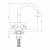 картинка Смеситель для кухни DECOROOM DR53 (DR53028) от магазина Сантехстрой