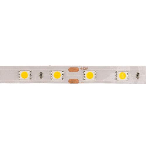 картинка LED лента 5м открытая,  10 мм,  IP23, SMD 5050, 60 LED/m,  12 V,  цвет свечения теплый белый LAMPER от магазина Сантехстрой