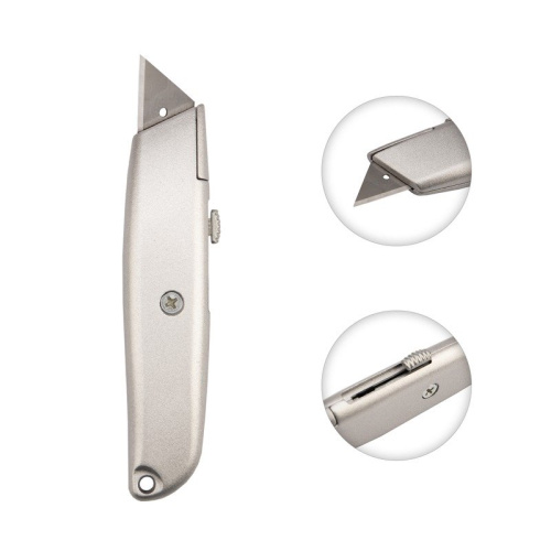 картинка Нож с трапециевидным выдвижным лезвием REXANT от магазина Сантехстрой