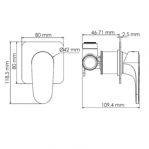 фото смеситель для душа wasserkraft weida 3151 хром