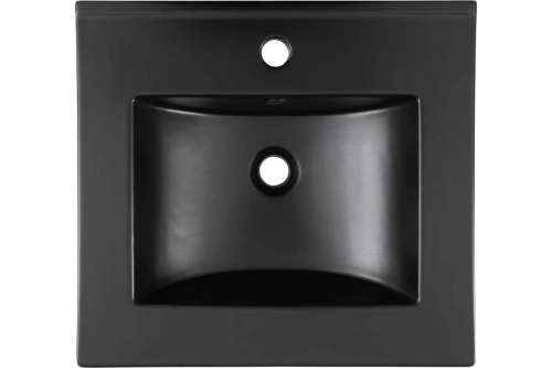 картинка Раковина-столешница Aquanet Flat 50 черный матовый 00329252 от магазина Сантехстрой