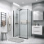 картинка Душ.ограждение 120.K33.03.1290.21.02 Pragma (120*90*195) черный матовый, стекло шиншилла, 2 места от магазина Сантехстрой