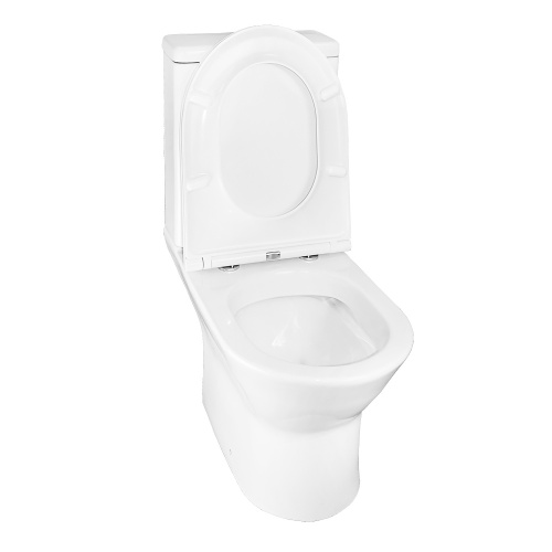 картинка Унитаз - компакт Azario Dante 360х660х805 напольный, безободковый, быстросъемное сиденье микролифт (93589) от магазина Сантехстрой