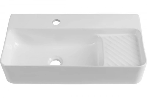 картинка Раковина керамическая подвесная Aquanet COMFORT-3 600x305x130 с отв.под смеситель, белый (326050) 00326050 от магазина Сантехстрой