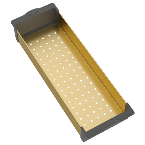 картинка Коландер для кухонной мойки Reflexion Arno RX3014GD брашированное золото от магазина Сантехстрой