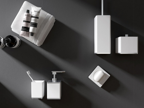 картинка Дозатор для жидкого мыла Boheme 10969-W-CR Белый Хром от магазина Сантехстрой