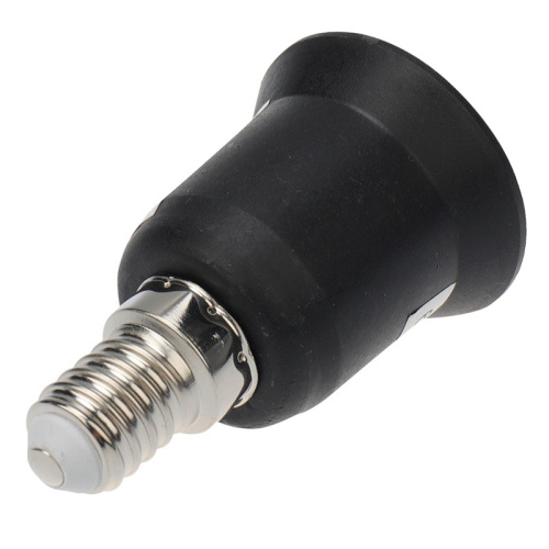 картинка Переходник цокольный E14-E27 черный REXANT от магазина Сантехстрой