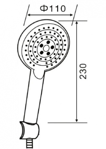 картинка Orange Style LM53b душевой набор, цвет черный от магазина Сантехстрой