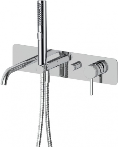 фото смеситель для ванны allen brau priority 5.31a05-00 (с внутренней частью) хром