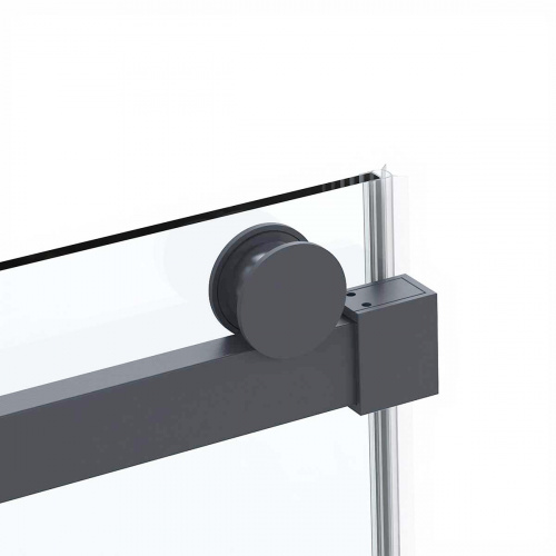 картинка Душевая дверь Como Soft VDS-1CS110CLGM, 1100, вороненая сталь, стекло прозрачное от магазина Сантехстрой