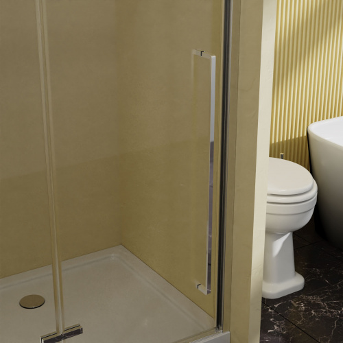 картинка Душевая дверь Slim-N VDPH-5SN100CL, 1000, хром, стекло прозрачное от магазина Сантехстрой