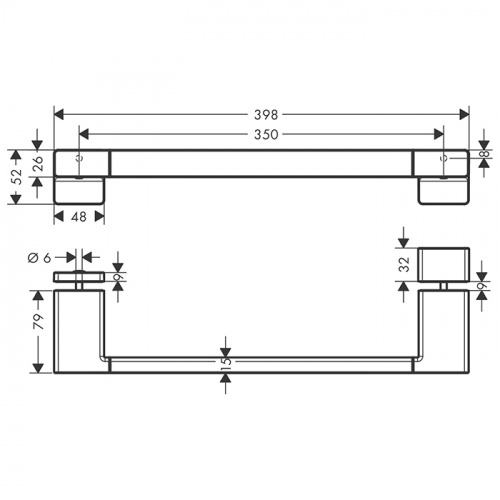 картинка HG AddStoris Ручка для двери душевой кабины, цвет: матовый белый от магазина Сантехстрой