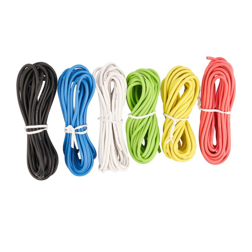 картинка Набор автопровода REXANT «Радуга» 1х1,50 мм,  6 цветов (белый,  желтый,  зеленый,  красный,  синий,  черный) по 3 метра от магазина Сантехстрой