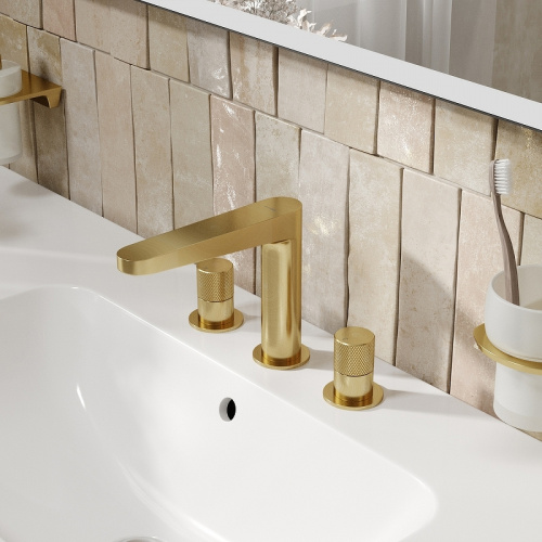 картинка Смеситель для раковины WasserKRAFT Schunter 8235 Золото матовое от магазина Сантехстрой