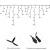 картинка Гирлянда светодиодная Бахрома (Айсикл),  4,0х0,6м,  128 LED ТЕПЛЫЙ БЕЛЫЙ,  черный КАУЧУК 3,3мм,  IP67, эффект мерцания,  230В NEON-NIGHT (нужен шнур питания 315-000) от магазина Сантехстрой