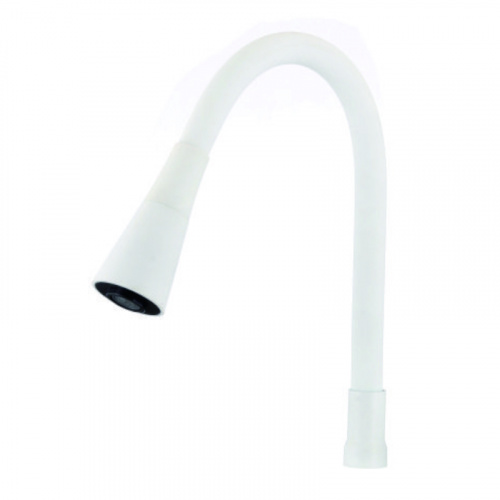 фото гибкий излив savol 1/2″ белый (s-mcg-w)