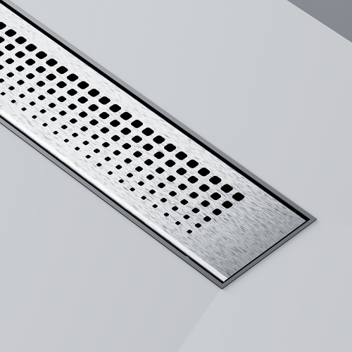 картинка W02SC-P11-050-01SB PrimeFlow Трап для душа линейный универс затвор Cut Gradient 50см цвет сталь мат от магазина Сантехстрой