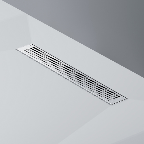 картинка W01SC-P11-050-01SB MasterFlow Трап для душа линейный универс затвор Cut Gradient 50см цвет сталь мат от магазина Сантехстрой