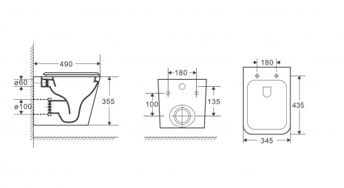 картинка Комплект 3 в 1: Grossman инсталляция 900.K31.01.000+клавиша 700.K31.01.000.000 белый+унитаз GR-4479SQ, 3 места от магазина Сантехстрой