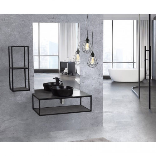 картинка Вставка в дно Cezares Cadro CADRO-56-MENS-NO 56x42 nero opaco от магазина Сантехстрой