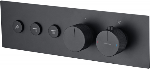 фото смеситель для ванны allen brau liberty 5.33003-31 (с внутренней частью) черный матовый