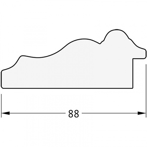 картинка Зеркало Evoform Exclusive 156х66 BY 3568 с фацетом в багетной раме - Римское золото 88 мм от магазина Сантехстрой