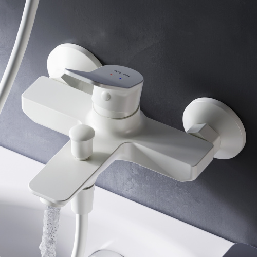 фото f85a10033 x-joy, смеситель для ванна/душа, белый, шт.