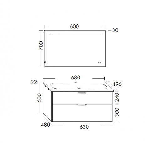 картинка BURGBAD VRY Держатель фена для мебели, цвет черный матовый от магазина Сантехстрой
