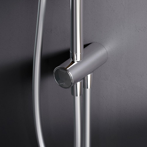 картинка F0790000 Gem душ.система, набор: верхн.душ d 220 мм, ручн.душ 1 ф-ция d 110 мм, переключатель, хром, от магазина Сантехстрой