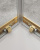 картинка Душевой уголок Cezares Molveno 130x130 MOLVENO-A-22-100+30-C-BORO-IV профиль Брашированное золото стекло прозрачное от магазина Сантехстрой