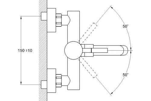 фото смеситель для ванны g-lauf с душевой лейкой, нержавеющая сталь zap3-a090