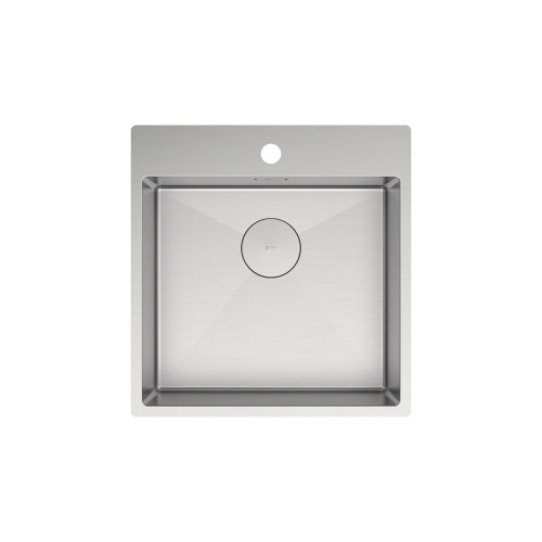 картинка Кухонная мойка Lemark JANGA 490 прямоугольная из нержавеющей стали цвет: сталь (9937105) от магазина Сантехстрой