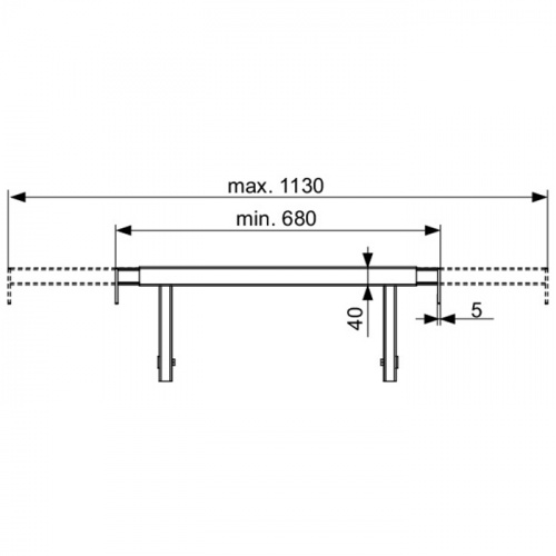 картинка TECE Телескопическое крепление для модуля от магазина Сантехстрой