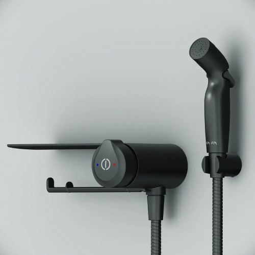 картинка F0H85A822 X-Joy TouchReel, гигиенический набор со смесителем для душа с полкой, держателем туалетной от магазина Сантехстрой