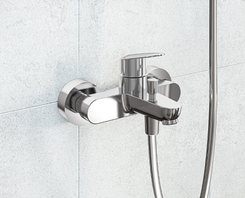 фото смеситель для ванны vitra flow round a43057exp хром