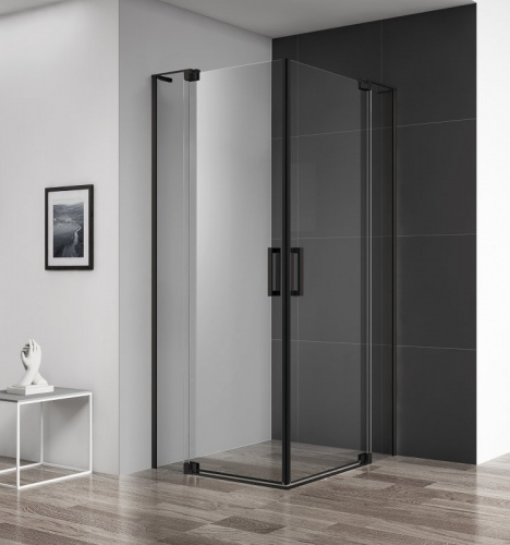 картинка Душевой уголок CEZARES SLIDER-AH-2-70/80-100/110-C-NERO от магазина Сантехстрой