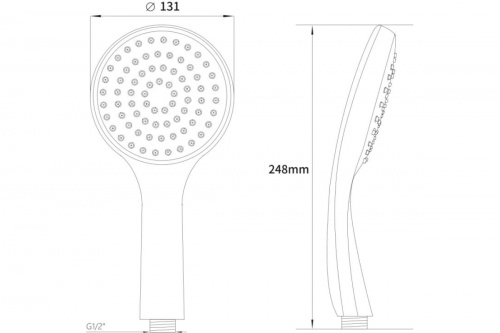 картинка Лейка для душа A-five A5-013 от магазина Сантехстрой