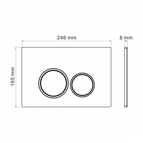 картинка Комплект 3 в 1: Grossman инсталляция 900.K31.01.000+клавиша 700.K31.01.210.210 черный матовый+унитаз GR-4440BMS, 3 места от магазина Сантехстрой