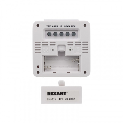 картинка Термометр электронный с часами и беспроводным выносным датчиком REXANT от магазина Сантехстрой