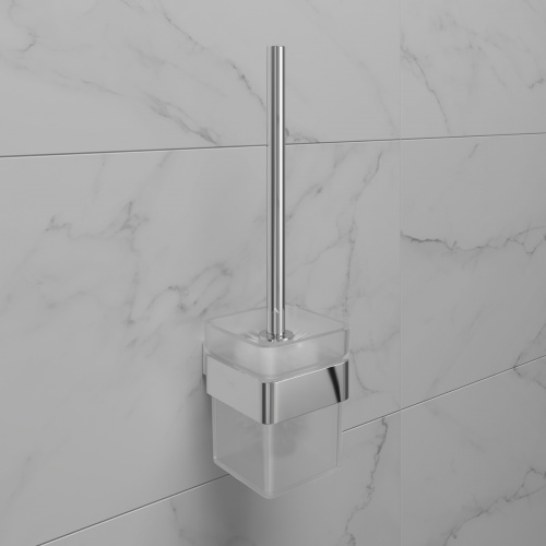 картинка Ёршик для унитаза Lemark SMOOTH LINE с держателем, хром (9761019) от магазина Сантехстрой