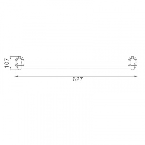 картинка Полотенцедержатель Haiba хром (HB1509) от магазина Сантехстрой