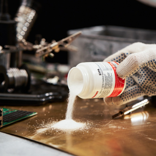 картинка Флюс для пайки,  БУРА,  100г,  банка REXANT от магазина Сантехстрой