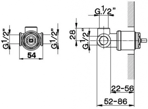 картинка Скрытая часть GESSI 38658-031 от магазина Сантехстрой