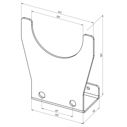 картинка Держатель для угловых шлифмашинок до 230мм,  настенный,  черный REXANT от магазина Сантехстрой