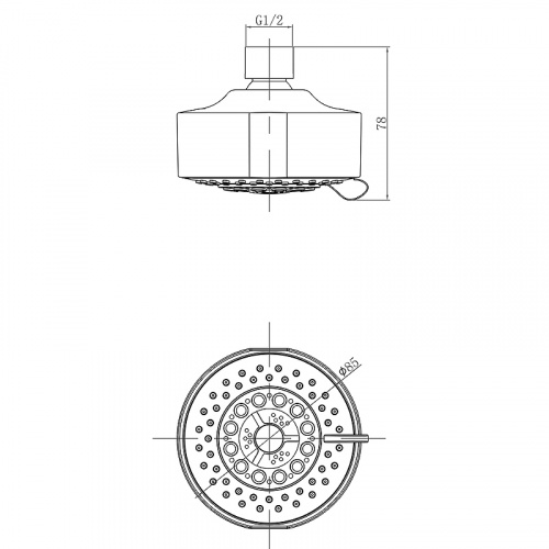 картинка Душевой лоток Alcaplast Fit and Go с двухсторонней решеткой, хром (APZ13-DOUBLE9-550) от магазина Сантехстрой