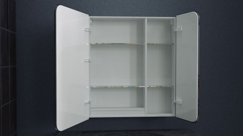 картинка Зеркало-шкаф с подсветкой ART&MAX, левый ART&MAX VERONA  AM-Ver-800-800-2D-L-DS-F от магазина Сантехстрой